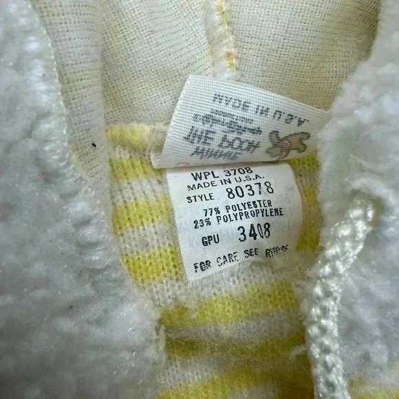 Vintage Disney Winnie the Pooh hooded Sherpa onesie. Size small. - Picture 7 of 11
